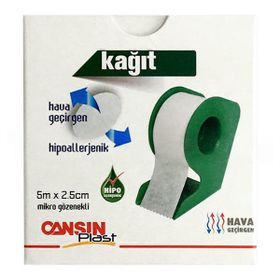 Cansın Plast Non-Woven 5 mt 2.5 cm Kağıt Flaster