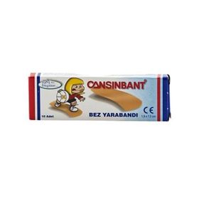 Cansınbant 1 Paket 10'lu Bez Yara Bandı