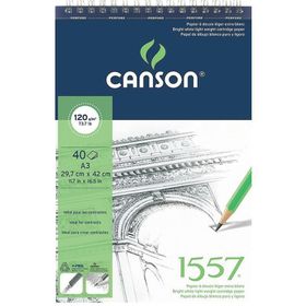 Canson 1557 120 gr 40 Yaprak A3 Boyutu Eskiz Defteri