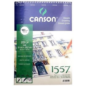 Canson 1557 180 gr 20 Yaprak 21x29.7 cm A4 Çizim Defteri