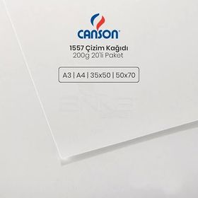 Canson 1557 200 gr 20'li Paket Çizim Kağıdı