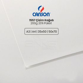 Canson 1557 200 gr 20'li Paket Çizim Kağıdı
