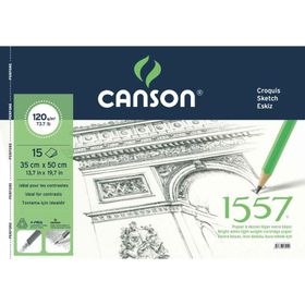Canson 1557 35x50 120 gr 15 Yaprak Resim ve Çizim Bloğu