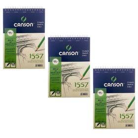 Canson 1557 Eskiz Defteri 120Gr. 40 Yaprak, A5 3'LÜ