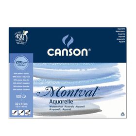 Canson 200 gr 32x41 cm 100 Yaprak Blok Montval Sulu Boya