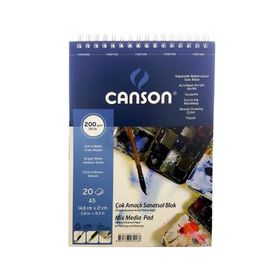 Canson 200A520US Finface A5 200 gr 20 Yaprak Resim Blok