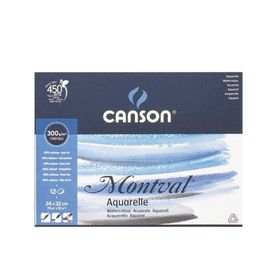 Canson 300 gr 12 Yaprak 24x32 cm Montval Suluboya Blok Defteri