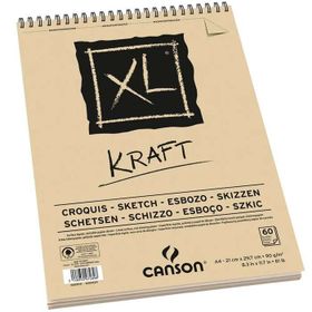 Canson 5737311 XL A4 90 gr 60 Yaprak Kraft Defter