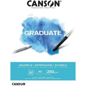 Canson 5781733 Graduate A5 250 gr 20 Yaprak Sulu Boya Blok