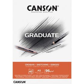 Canson 5789192 Graduate 96 gr A5 40 Yaprak Eskiz Blok