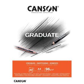 Canson 5789193 Graduate 96 gr A4 40 Yaprak Eskiz Blok