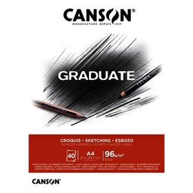 Canson 5789193 Graduate 96 gr A4 40 Yaprak Eskiz Blok