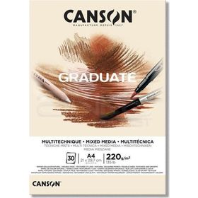 Canson A4 Graduate Mix Media Natural 30 Yaprak 220 GR Resim Defteri