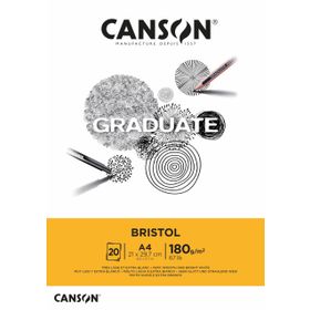 Canson C400110383 Graduate Bristol A4 180 GR 20 Sayfa Çizim Defteri
