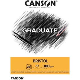Canson Graduate Cangrad Bristol 20 Sayfa A3 180 gr Çizim Bloğu