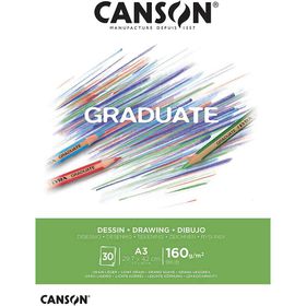 Canson Graduate Dessın Beyaz 30 Sayfa A3 160 gr Çizim Bloğu