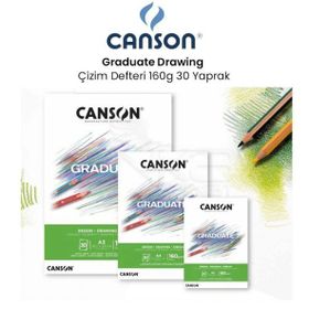 Canson Graduate Drawing 160 gr 30 Yaprak Çizim Defteri