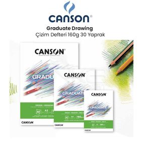 Canson Graduate Drawing 160 gr 30 Yaprak Çizim Defteri