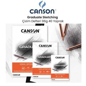 Canson Graduate Sketching 96 gr 40 Yaprak Çizim Defteri