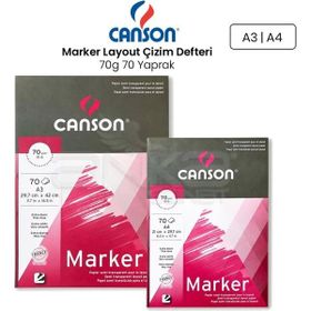 Canson Marker Layout 70 gr 70 Yaprak Çizim Defteri