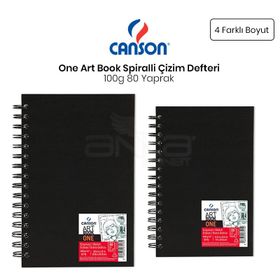 Canson One Art Book Spiralli 100 gr 80 Yaprak Çizim Defteri