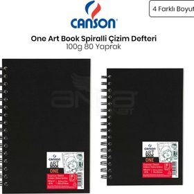 Canson One Art Book Spiralli 100 gr 80 Yaprak Çizim Defteri