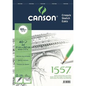Canson Teknik Blok Üstten Spiralli 40 YP A4 120 gr Resim Defteri