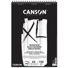 Canson XL Dessin 138525 Siyah 150 gr A3 Eskiz Defteri