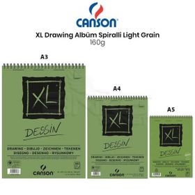 Canson Xl Dessin Albüm Spiralli Light Grain 160 gr Defter