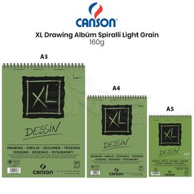 Canson Xl Dessin Albüm Spiralli Light Grain 160 gr Defter