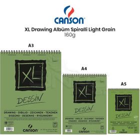 Canson Xl Dessin Albüm Spiralli Light Grain 160 gr Defter