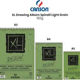 Canson Xl Dessin Albüm Spiralli Light Grain 160 gr Defter