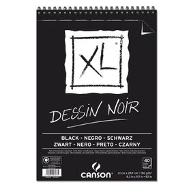 Canson XL Dessin Noir Siyah 150 g A4 40 Yaprak Eskiz Defteri