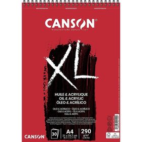 Canson XL Huile Acrylique A4 290 gr 30 Yaprak Spralli Çizim Defteri