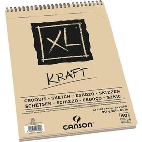 Canson XL Kraft A3 90 gr 60 Sayfa Eskiz Defteri