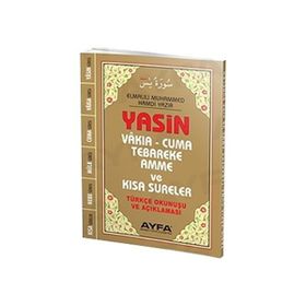 Çanta Boy Türkçeli Üçlü Yasin - Fihristli Ayfa043F - Elmalılı Muhammed Hamdi Yazır