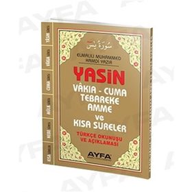 Çanta Boy Türkçeli Üçlü Yasin - Fihristli Ayfa043F - Elmalılı Muhammed Hamdi Yazır