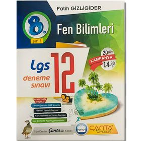 Çanta Yayıncılık 8. Sınıf Fen Bilimleri LGS 12 Deneme Sınavı