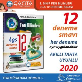 Çanta Yayıncılık 8. Sınıf Fen Bilimleri LGS 12 Deneme Sınavı