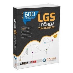 Çanta Yayınları - 2023 600 Soruda LGS 1. Dönem Tüm Dersler Soru Bankası