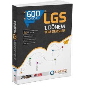 Çanta Yayınları - 2023 600 Soruda LGS 1. Dönem Tüm Dersler Soru Bankası