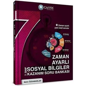 Çanta Yayınları 2223 7. Sınıf Sosyal Bilgiler Zaman Ayarlı Kazanım Soru Bankası