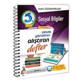 Çanta Yayınları 5. Sınıf Sosyal Bilgiler Alıştıran Defter