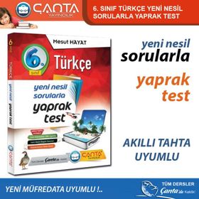 Çanta Yayınları 6. Sınıf Türkçe Yaprak Test