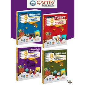 Çanta Yayınları 8. Sınıf Fen Bilimleri- TC İnkilap ve Atatürkçülük Etkinlikli Beceri Temelli Soru Bankası ve Akıllı Defter Seti 4 Eser