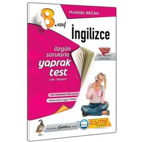 Çanta Yayınları 8. Sınıf İngilizce Çek Kopart Yaprak Test