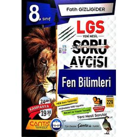 Çanta Yayınları 8. Sınıf LGS Fen Bilimleri Soru Avcısı
