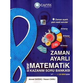 Çanta Yayınları 8. Sınıf LGS Matematik Zaman Ayarlı Kazanım Soru Bankası