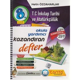 Çanta Yayınları 8. Sınıf LGS T.C İnkılap Tarihi Ve Atatürkçülük Kazandıran Defter