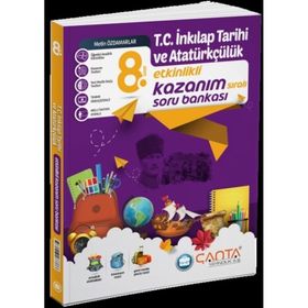 Çanta Yayınları 8. Sınıf T.C. İnkılap Tarihi ve Atatürkçülük Etkinlikli Kazanım Soru Bankası
